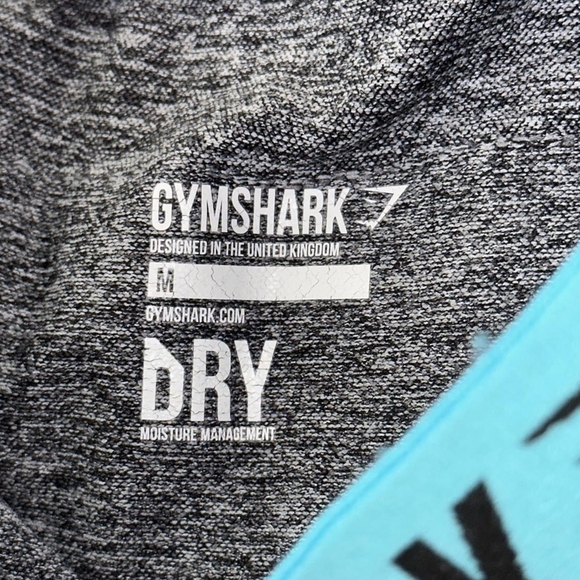 Gymshark Gray Leggings with Teal Waistband - Picture 4 of 4